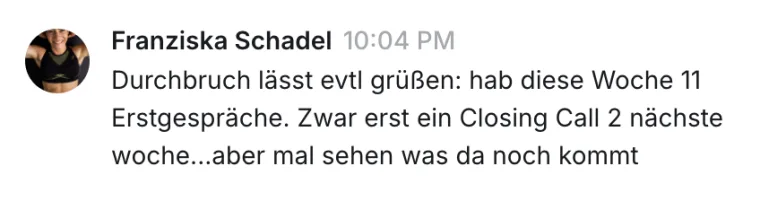 Ergebnis eines Workshop-Teilnehmers